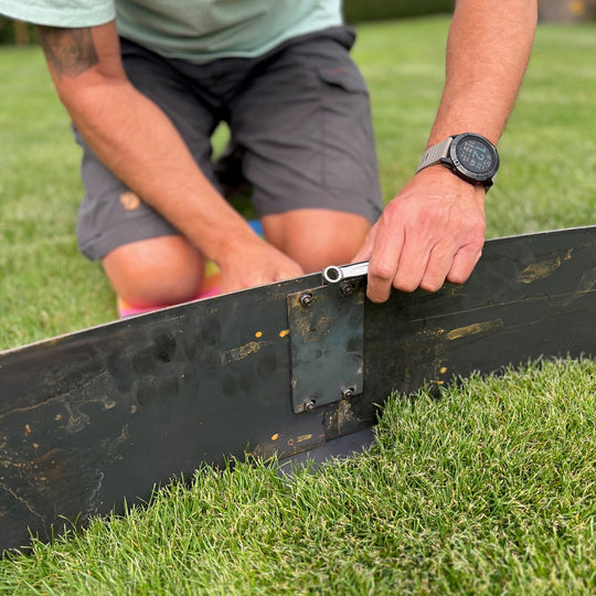 Bockad rabattkant 3mm cortenstål