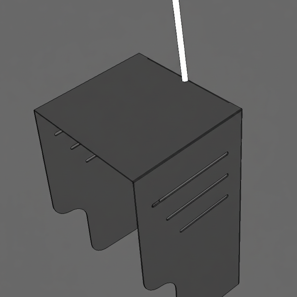 Väggmonterad laddstolpe för elbil i grålack