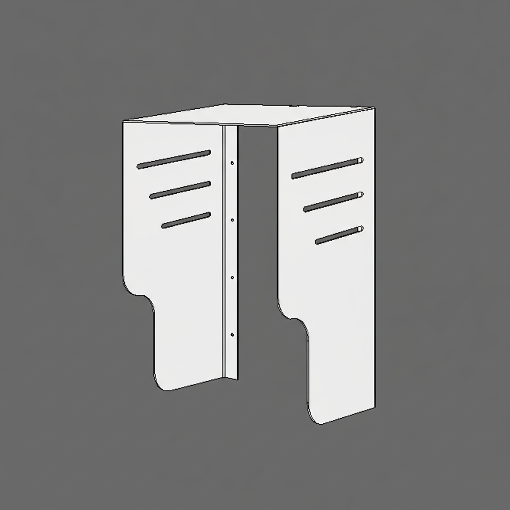 Väggmonterad laddstolpe för elbil i vittlack