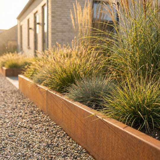 Måttbeställning: Bockad Rabattkant 3mm cortenstål