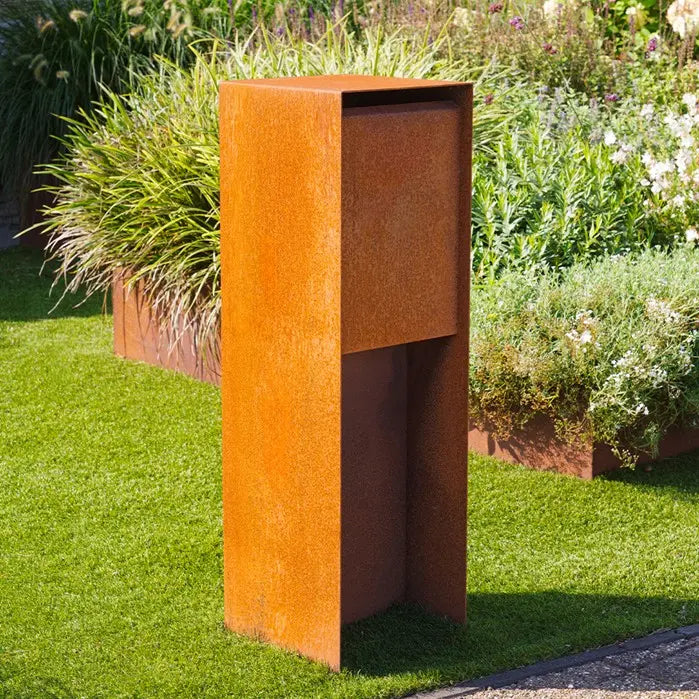 Brevlåda i cortenstål - design modell
