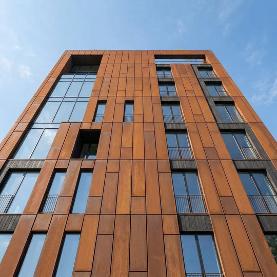 Måttbeställning: Fasadpaneler cortenstål