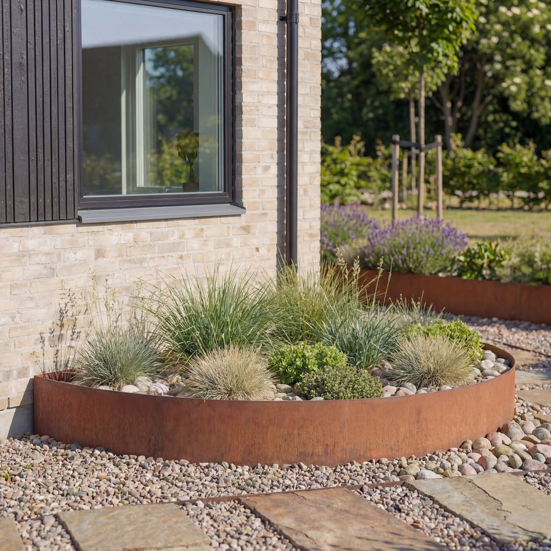 Halvcirkel i 3 mm cortenstål