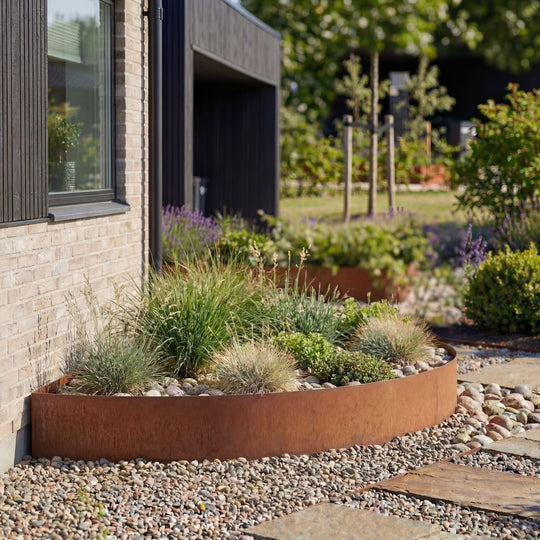 Halvcirkel i 3 mm cortenstål