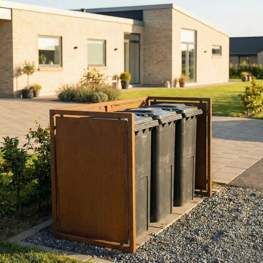 Soptunneskydd i cortenstål - kraftig