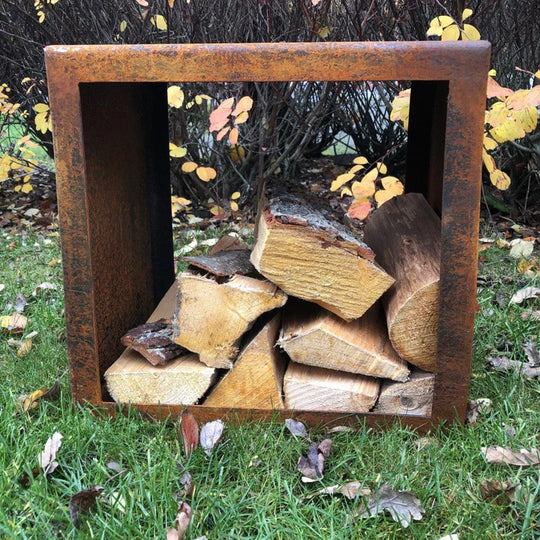 Vedförvaring fyrkantig modell