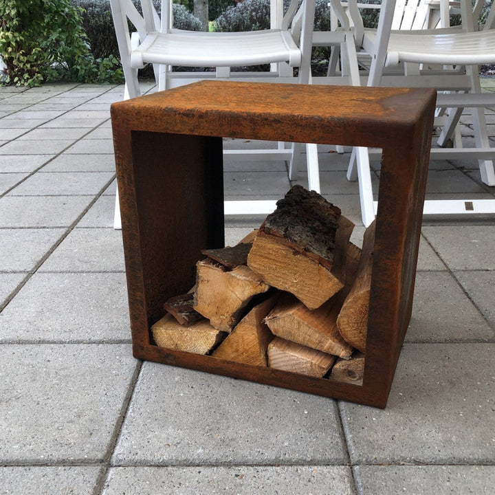 Vedförvaring fyrkantig modell