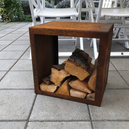 Vedförvaring fyrkantig modell