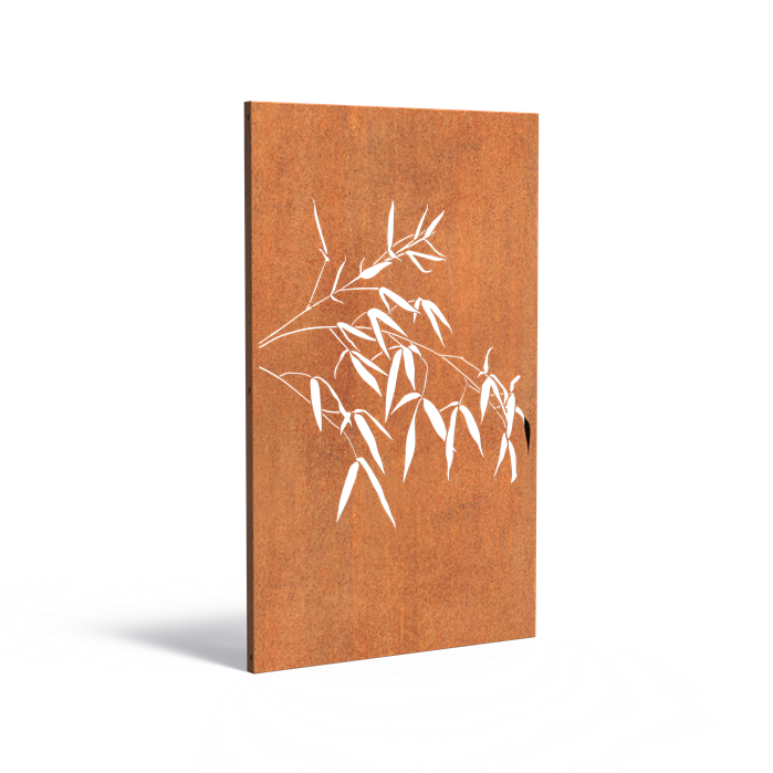 Skärmvägg i cortenstål med mönster: Blad 2